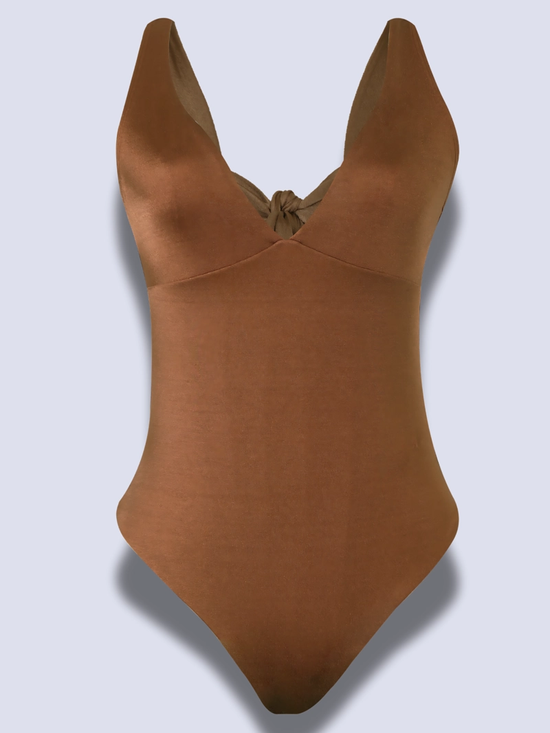 TRAJE DE BAÑO COBRE CON CONTROL DE ABDOMEN CHAMELA 44275 - 9
