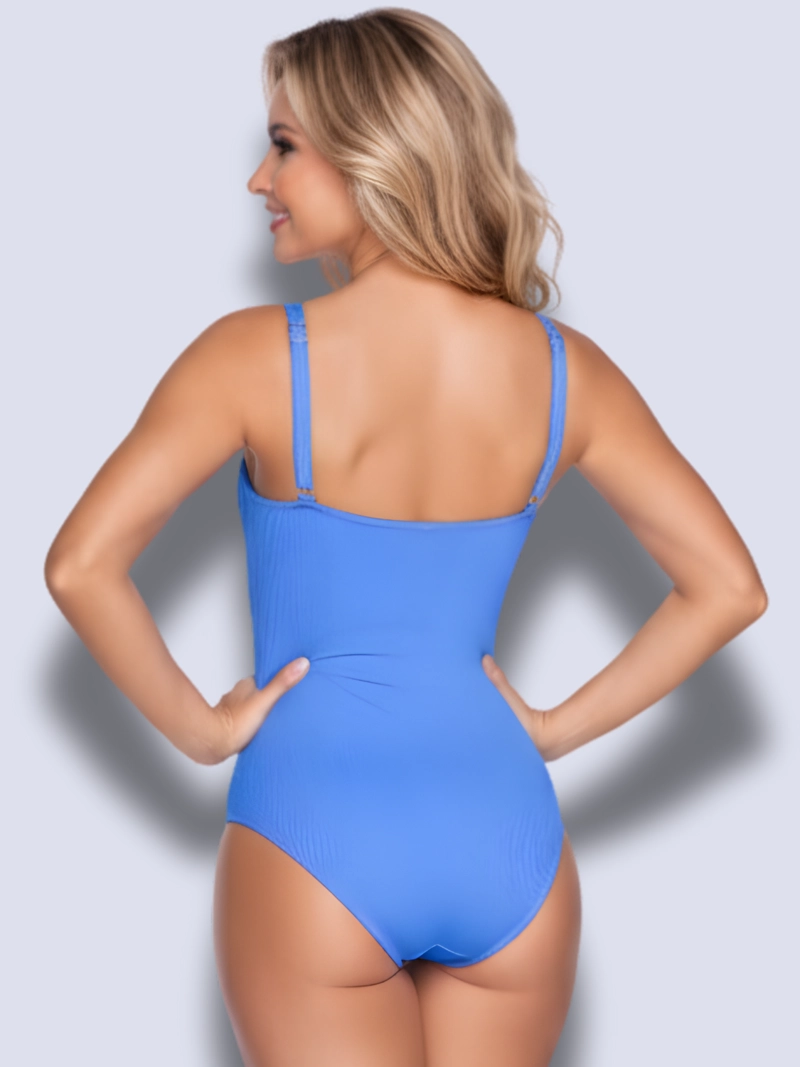 TRAJE DE BAÑO AZUL CONTROL DE ABDOMEN 44655 - 8