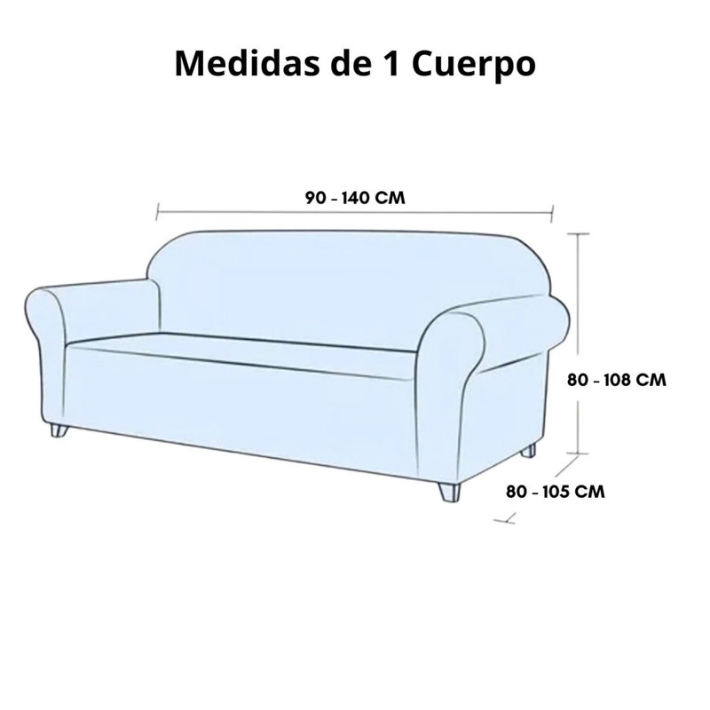 JUEGO DE FUNDAS PARA SOFA Y SILLONES TURCA SET LIVING 1+1+3 ELASTICADA COLOR  CHOCOLATE - 2