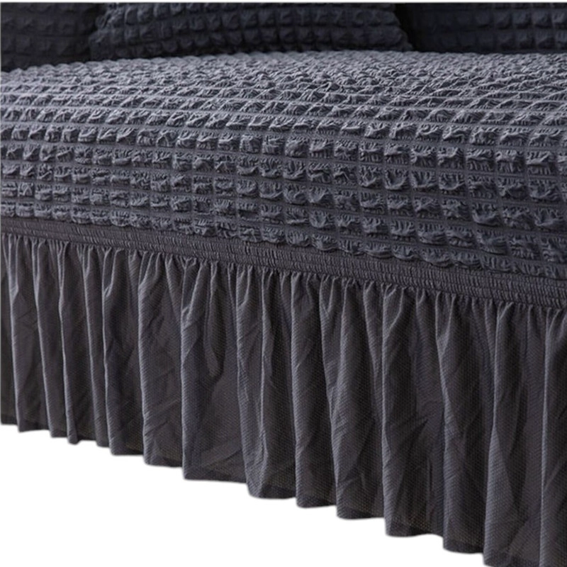 FUNDA TURCA PROTECTORA CUBRE SOFA DE 3 CUERPO TELA ELASTICADA COLOR MOSTAZA - 2