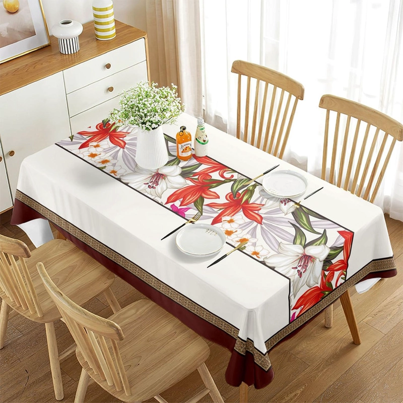 MANTEL DE MESA RECTANGULAR 140CM X 220CM IMPERMEABLE MANTEL - 1