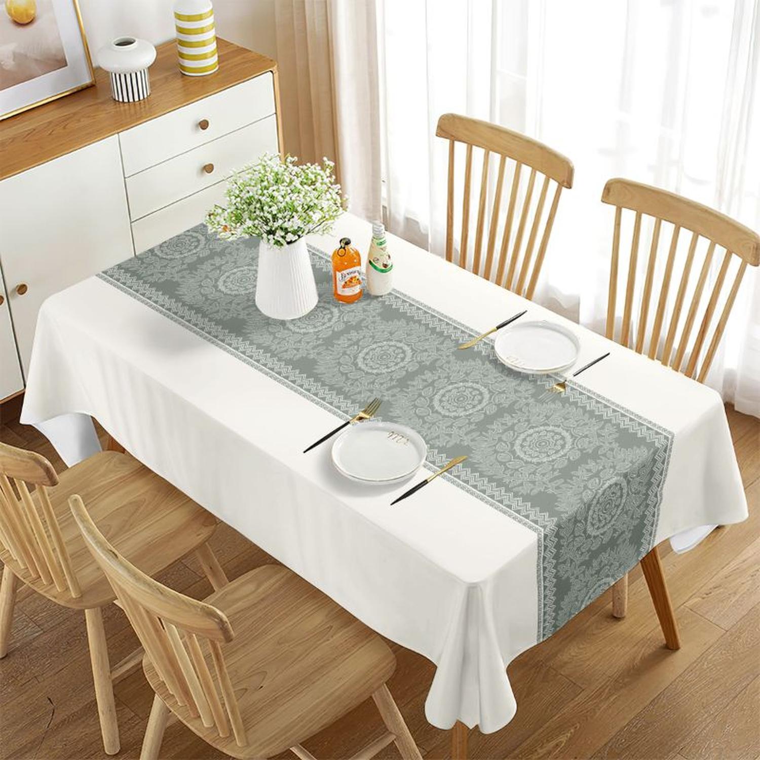 MANTEL DE MESA RECTANGULAR 140CM X 220CM IMPERMEABLE MANTEL - 1