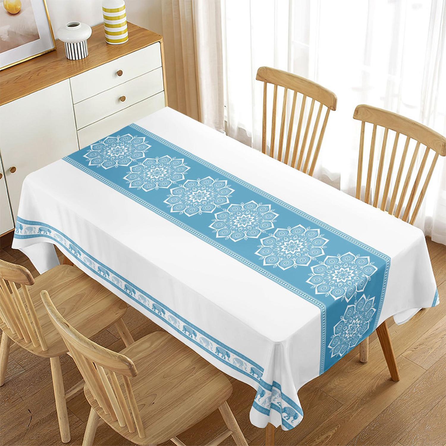 MANTEL DE MESA RECTANGULAR 140CM X 220CM IMPERMEABLE MANTEL - 1
