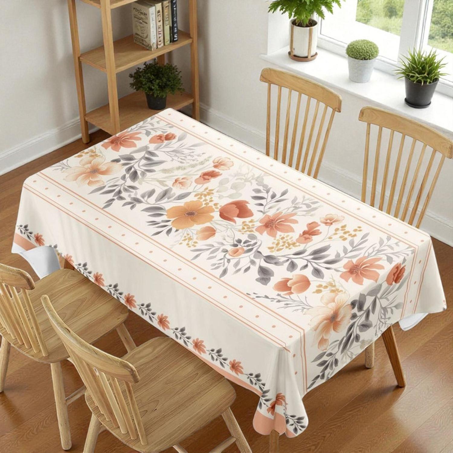 MANTEL DE MESA RECTANGULAR 140CM X 220CM IMPERMEABLE MANTEL - 1