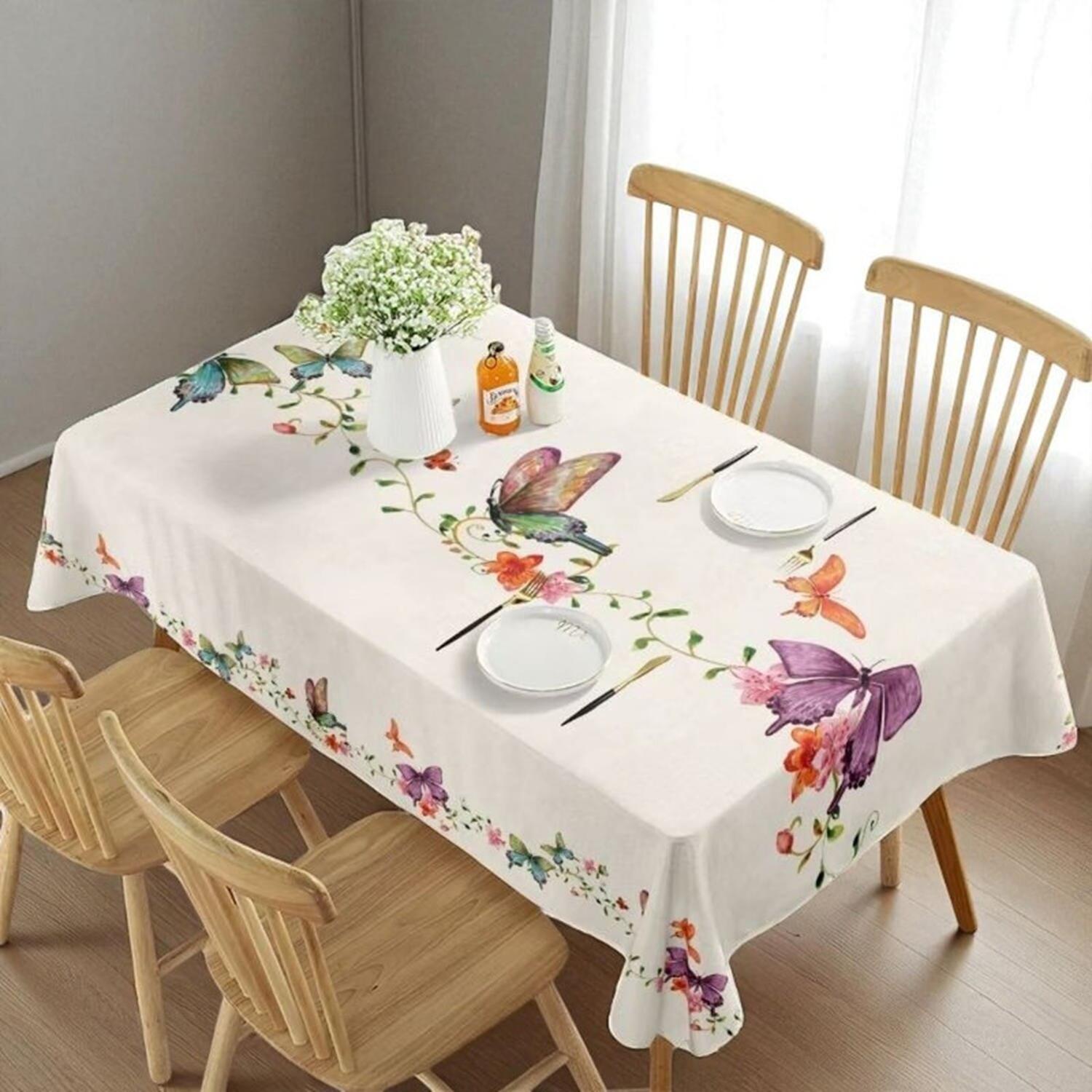 MANTEL DE MESA RECTANGULAR 140CM X 220CM IMPERMEABLE MANTEL - 1