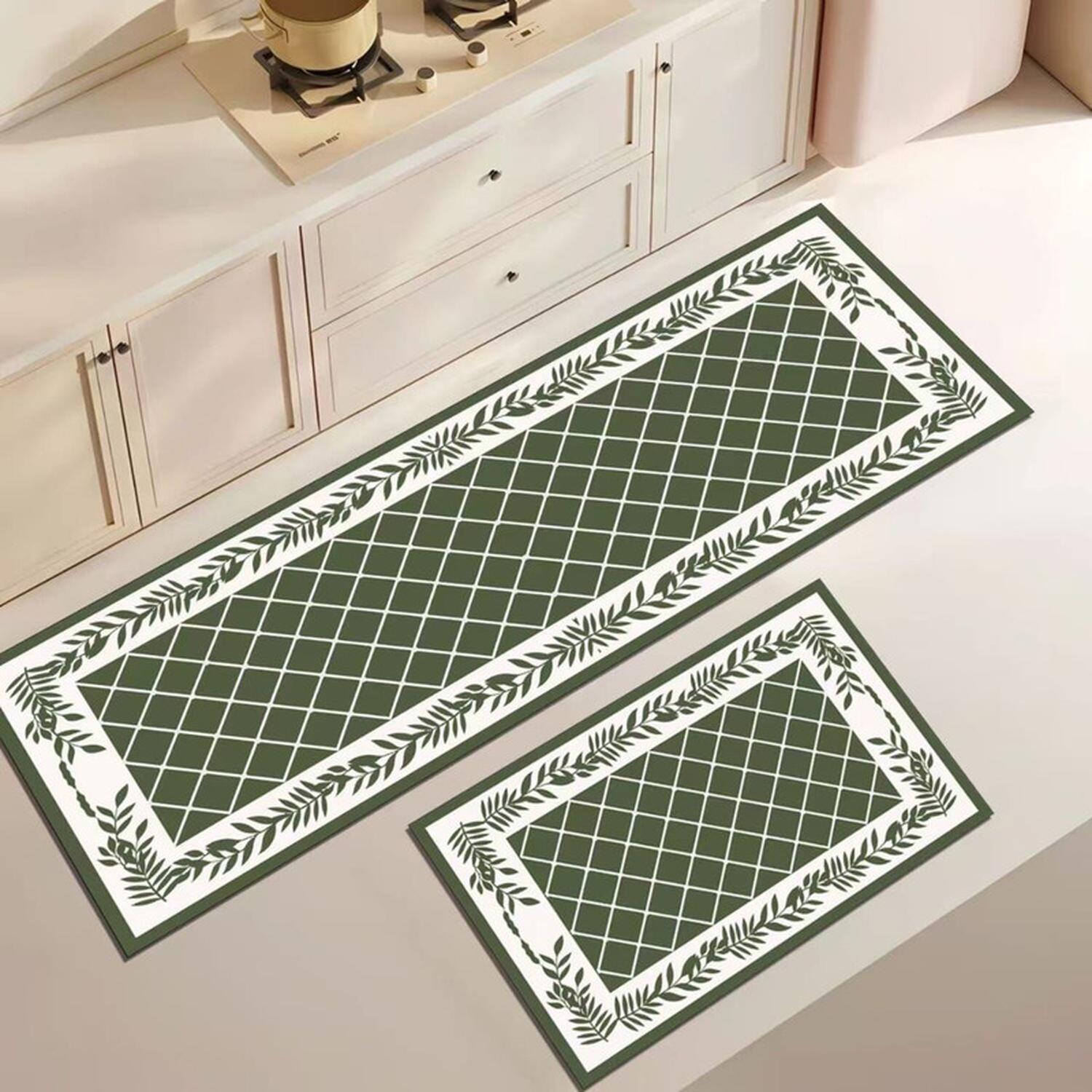 SET 2 ALFOMBRA DE GOMA PARA COCINA PISO ANTIDESLIZANTE LISO - 1