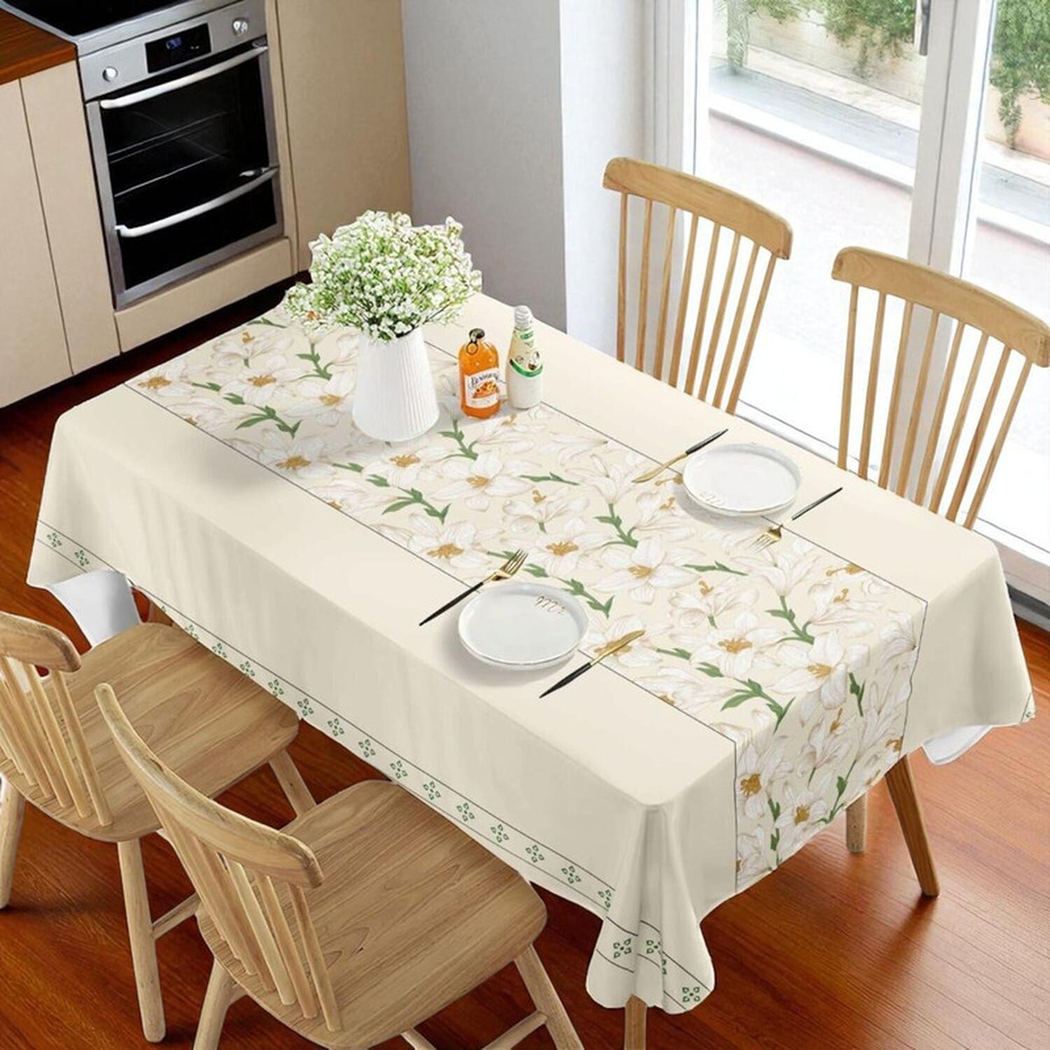 MANTEL DE MESA RECTANGULAR 140CM X 220CM IMPERMEABLE MANTEL - 1