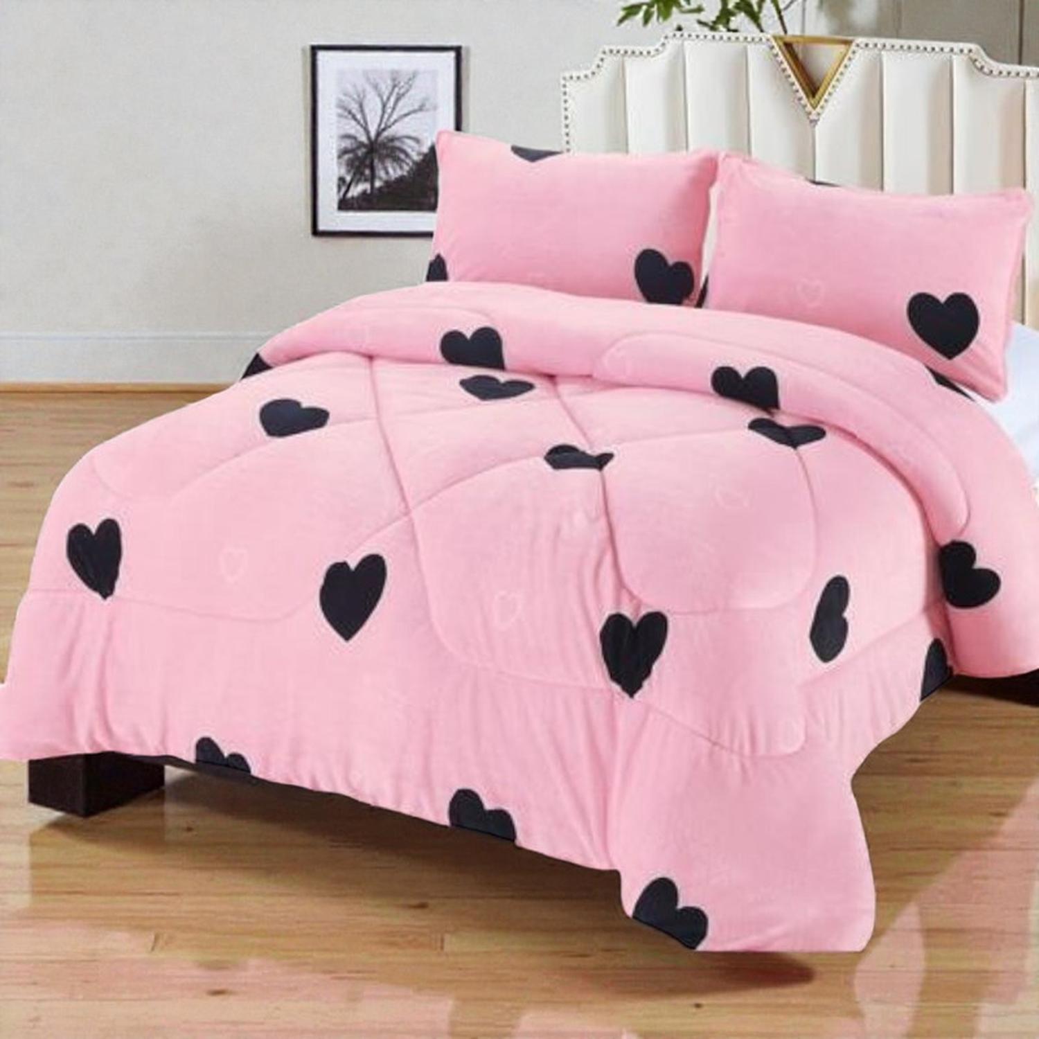PLUMON PLUSH LISO CON CHIPORRO 2 PLAZAS + 2 FUNDAS ALMOHADA TAMAÑO 2 PLAZAS DISEÑO RS 32 - 1