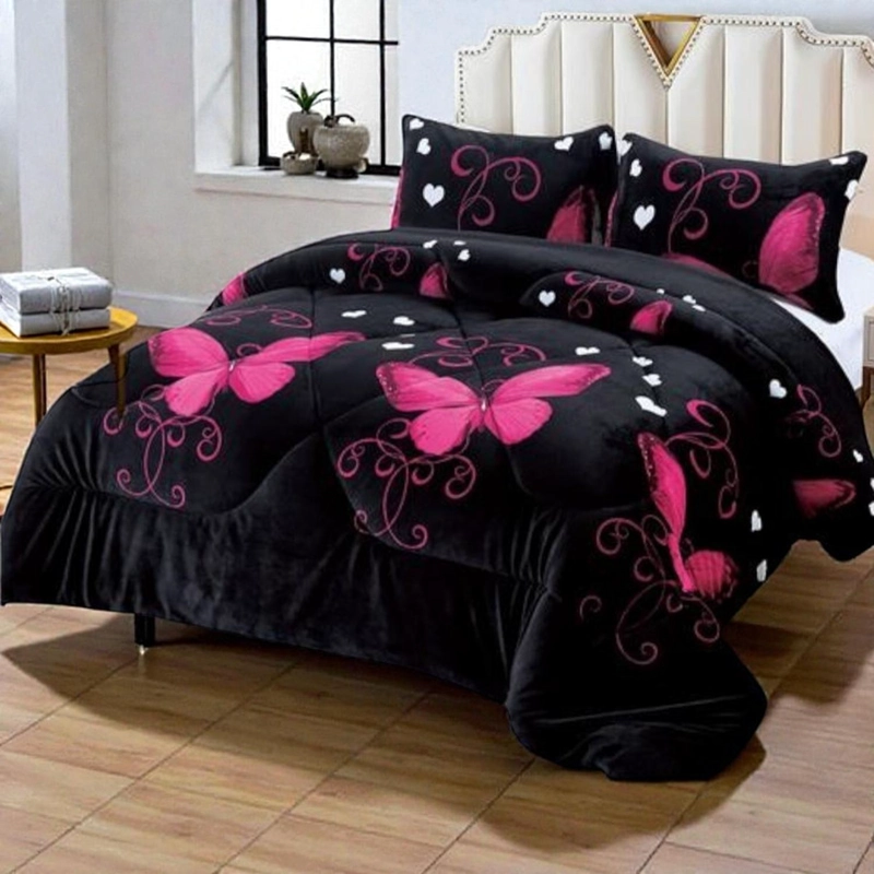 PLUMON PLUSH LISO CON CHIPORRO 2 PLAZAS + 2 FUNDAS ALMOHADA TAMAÑO 2 PLAZAS DISEÑO RS 25 - 1