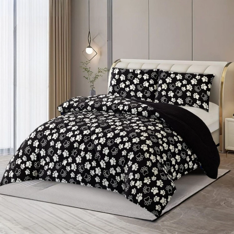 PLUMON PLUSH LISO CON CHIPORRO 2 PLAZAS + 2 FUNDAS ALMOHADA TAMAÑO 2 PLAZAS DISEÑO TF 13 - 1