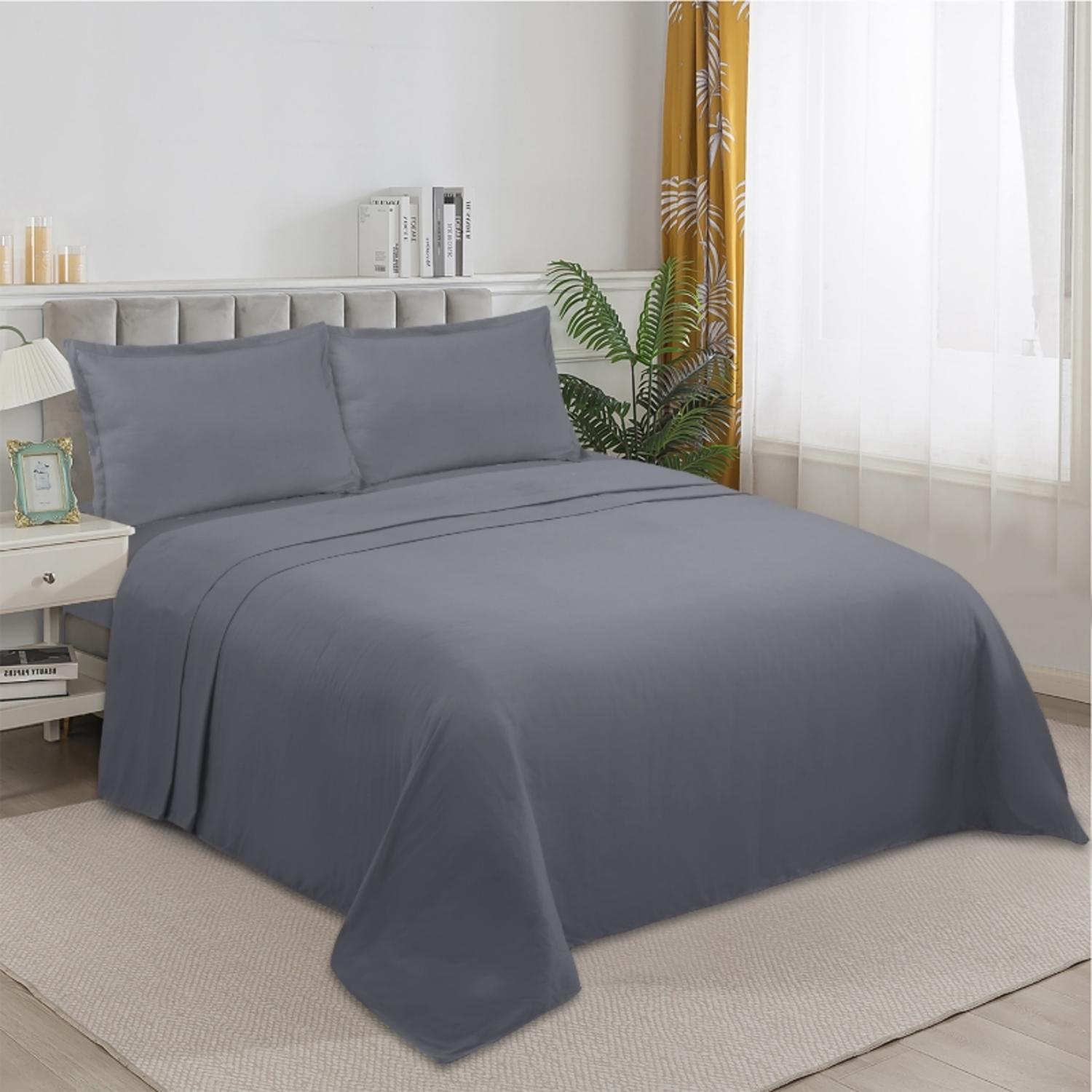 JUEGO DE SABANAS DE 200 HILOS CAMA KING + 2 FUNDAS TAMAÑO KING - 1