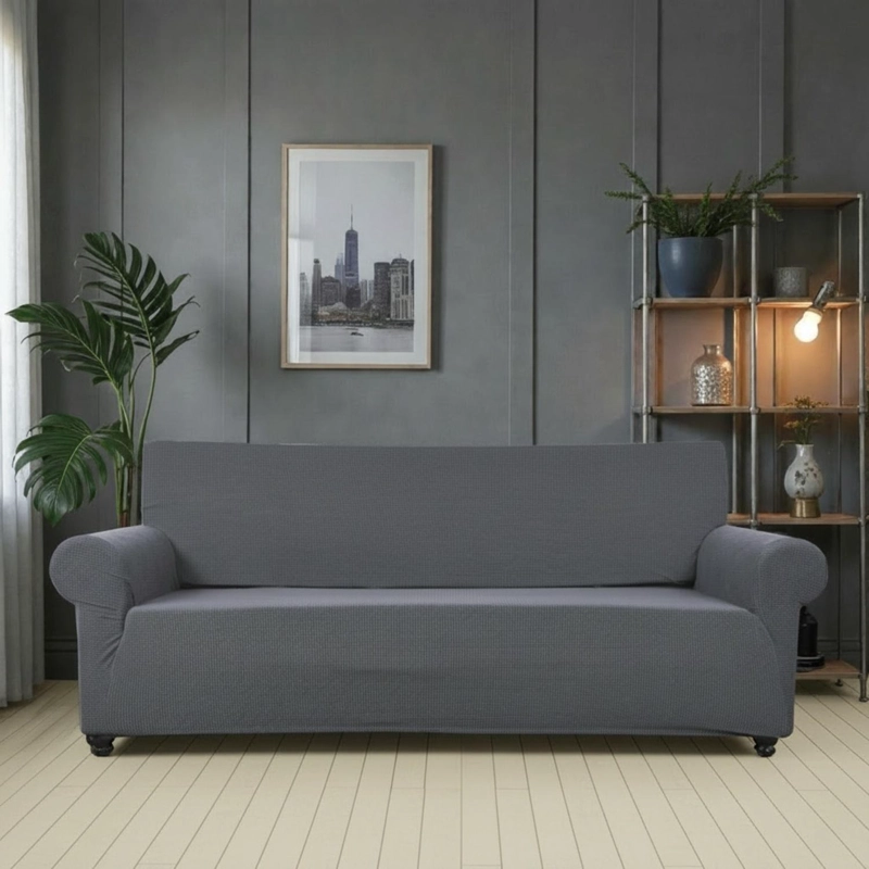 FUNDA PROTECTORA PARA SOFA DE 3 CUERPOS TELA CUADRILLE - 1