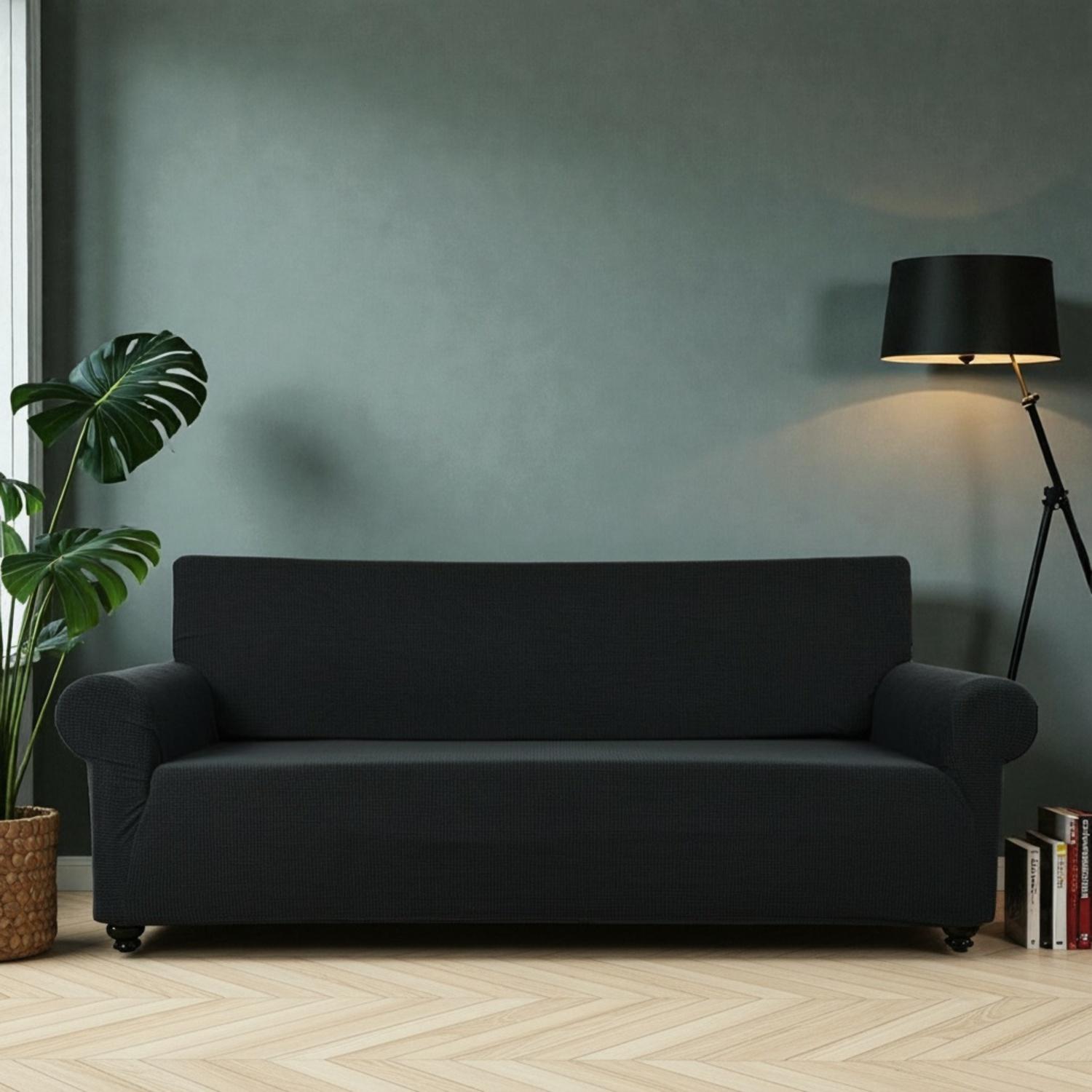 FUNDA PROTECTORA PARA SOFA DE 3 CUERPOS TELA CUADRILLE - 1