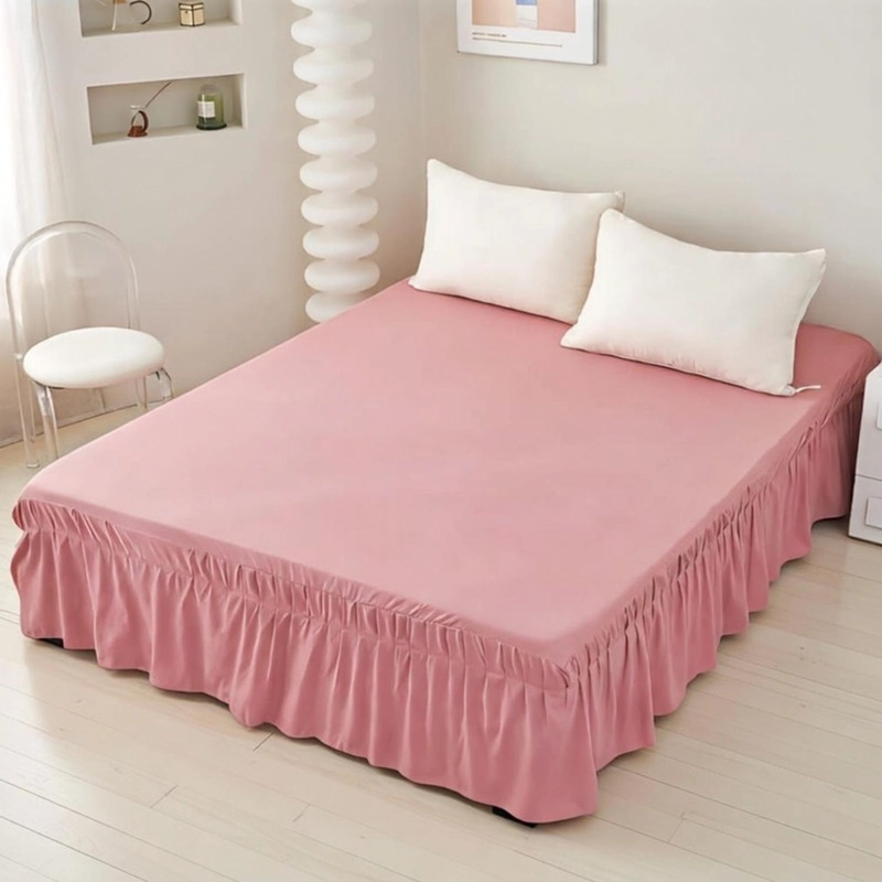 FALDON SUPER KING PARA CAMA ELASTICADOS 200X200CM TAMAÑO SUPER KING LISA - 1