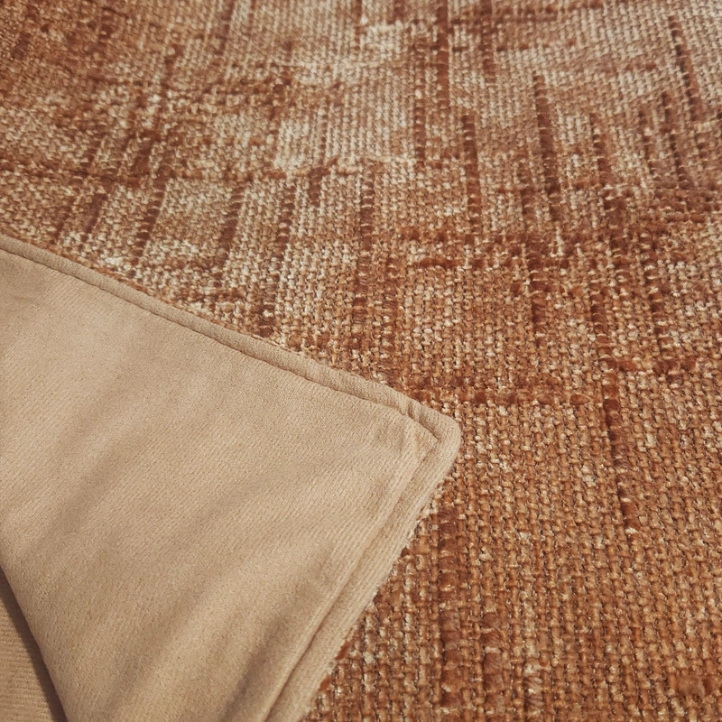 JUEGO DE PIECERA CHENILLE MEDIDA 70X210CM PIE DE CAMA AMARILLO - 4