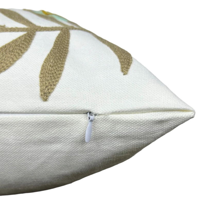 PACK DE 2 COJINES + 2 FUNDAS BORDADAS CON CIERRE OCULTO MEDIDA 45X45CM - 2