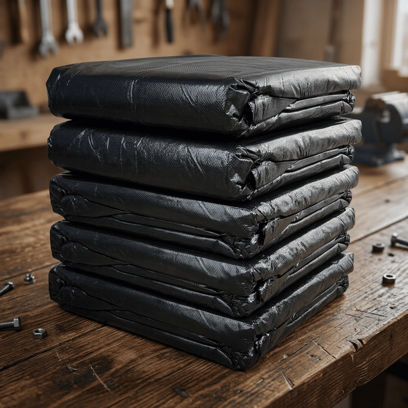 PACK 50 BOLSAS DE BASURA ASEO GRANDE 80X100CM COLOR NEGRO - 6