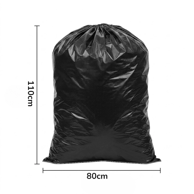 PACK 50 BOLSAS DE BASURA ASEO GRANDE 80X100CM COLOR NEGRO - 8