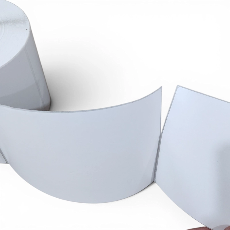 ETIQUETAS TE RMICAS AUTOADHESIVAS ROLLO DE 100X150MM 500 UNIDADES COLOR BLANCO MATE - 8