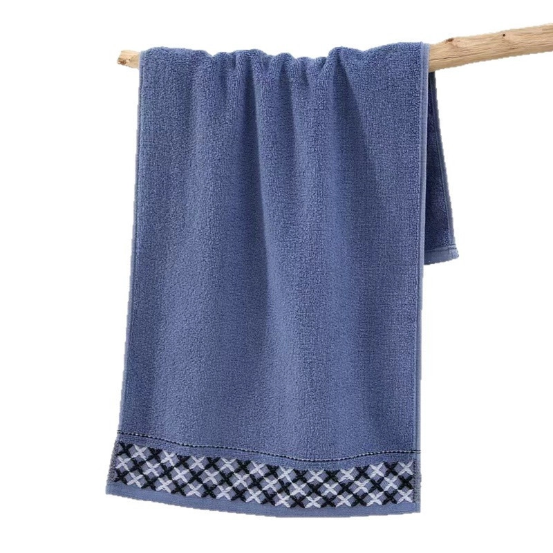 PACK DE 3 TOALLAS DE BAÑO 100% ALGODON DE CUERPO Y MANOS AZUL - 1