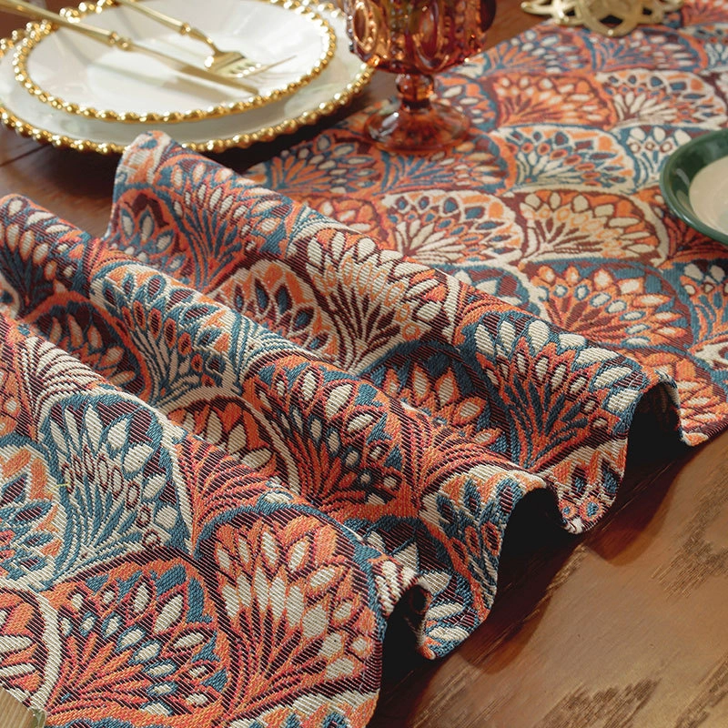 CAMINO DE MESA BOHEMIO CON FLECOS MEDIDA 30X180CM CORREDOR DE MESA - 2