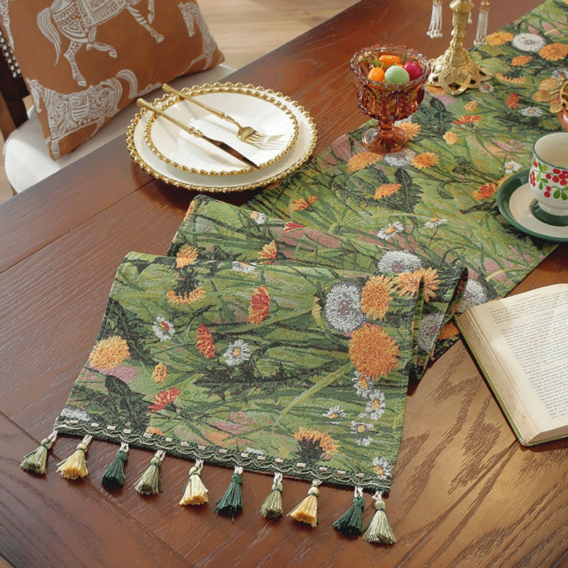 CAMINO DE MESA BOHEMIO CON FLECOS MEDIDA 30X180CM CORREDOR DE MESA - 3