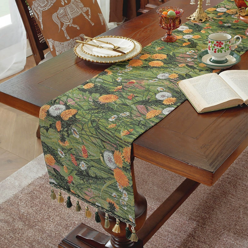 CAMINO DE MESA BOHEMIO CON FLECOS MEDIDA 30X180CM CORREDOR DE MESA - 6