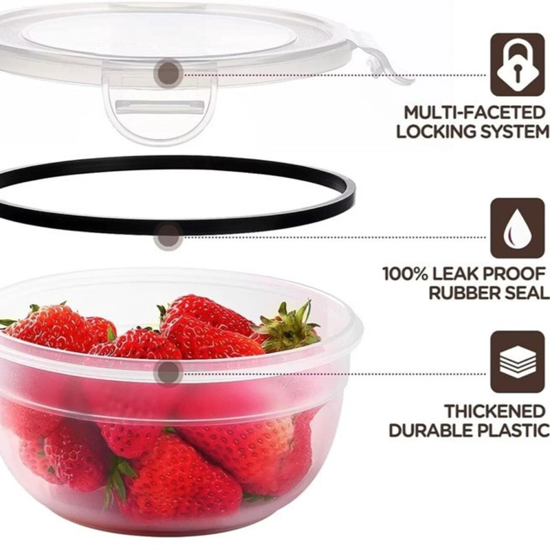 JUEGO DE 20 TAPPER HERMETICOS CON TAPA TRANSPARENTES - 2