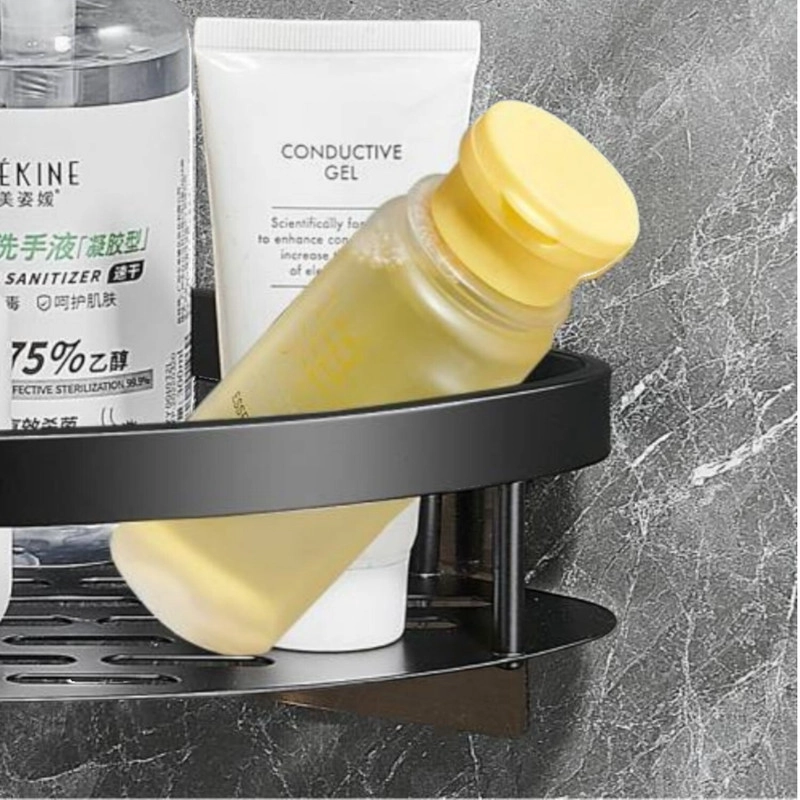 PACK 2 REPISAS ORGANIZADORAS PARA DUCHA ESQUINERO BAÑO NEGRO - 7