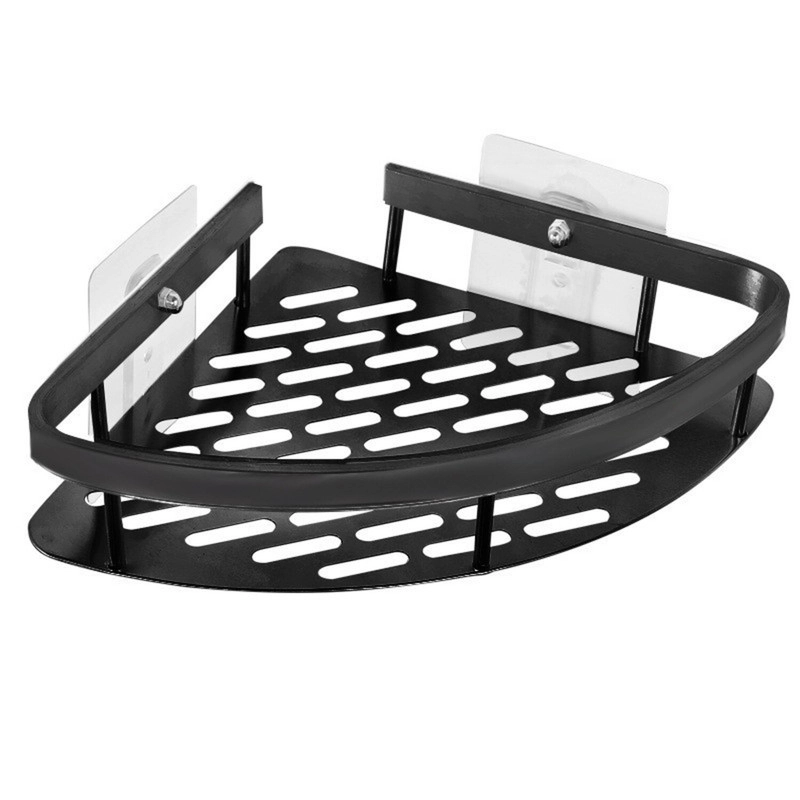 PACK 2 REPISAS ORGANIZADORAS PARA DUCHA ESQUINERO BAÑO NEGRO - 9