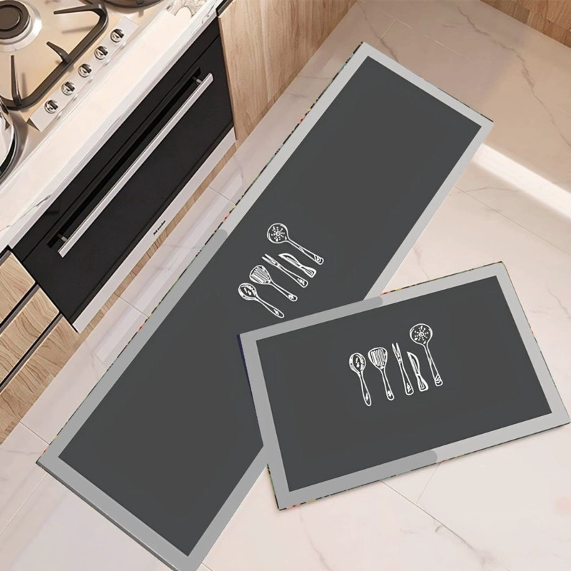 SET 2 ALFOMBRA DE GOMA PARA COCINA PISO ENTRADA ANTIDESLIZANTE - 1
