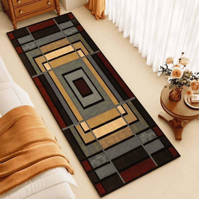 ALFOMBRA PASILLERA 60X180CM 3D BAJADA DE CAMA ESTAMPADO CON ANTIDESLIZANTE - 1