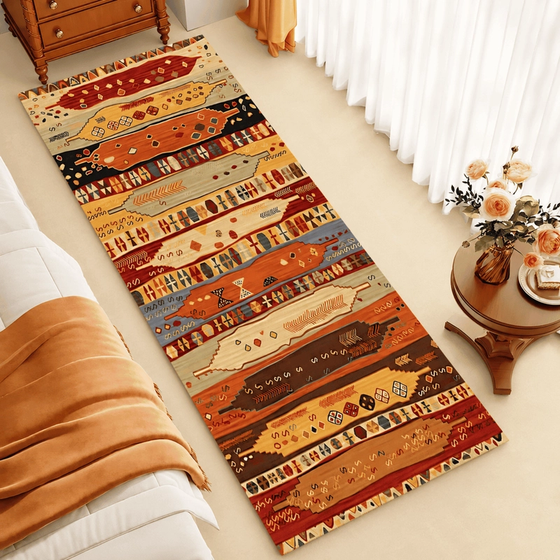 ALFOMBRA PASILLERA 60X180CM 3D BAJADA DE CAMA ESTAMPADO CON ANTIDESLIZANTE - 1