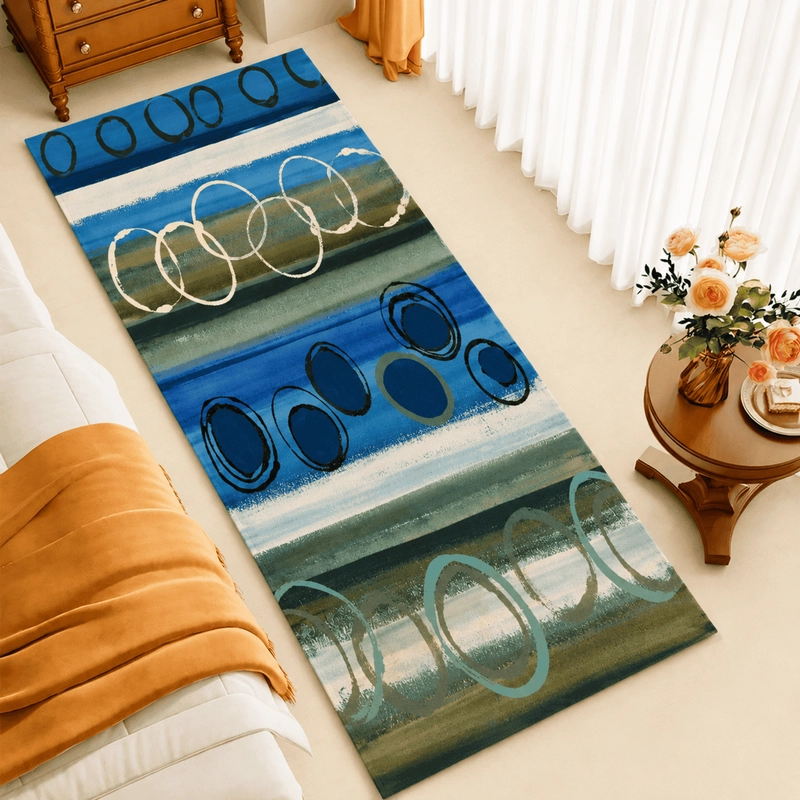 ALFOMBRA PASILLERA 60X180CM 3D BAJADA DE CAMA ESTAMPADO CON ANTIDESLIZANTE - 1
