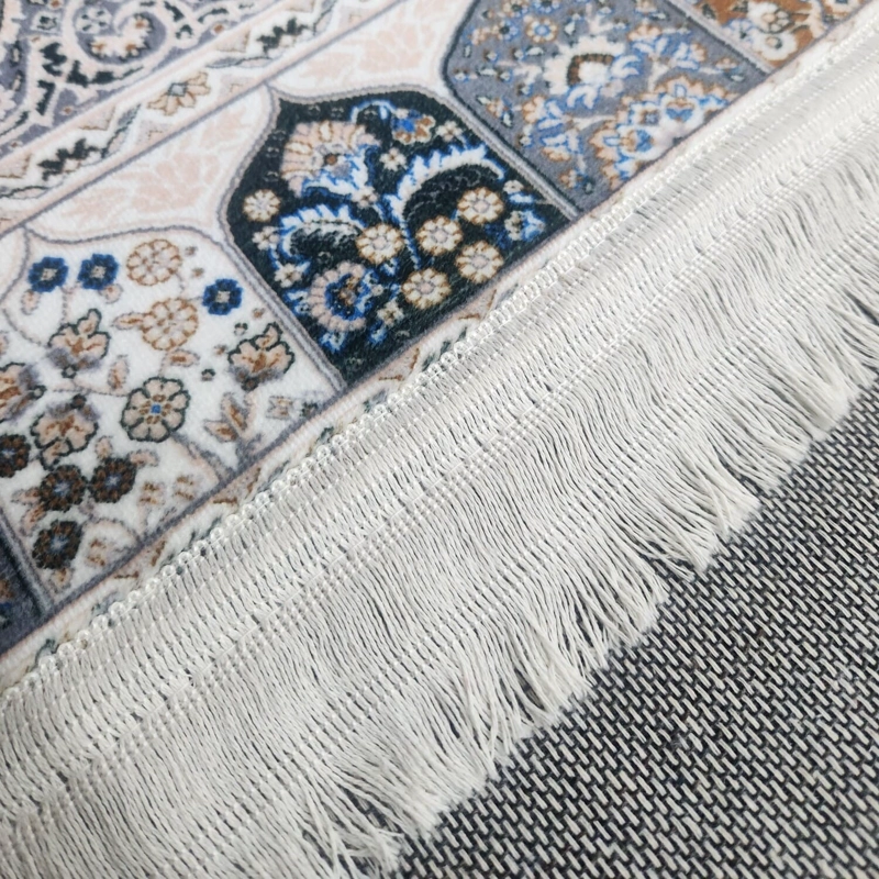 ALFOMBRA PARA LIVING PLUSH TEXTURA SUAVE ESTAMPADA CON FLECOS MEDIDA 120X160CM - 2