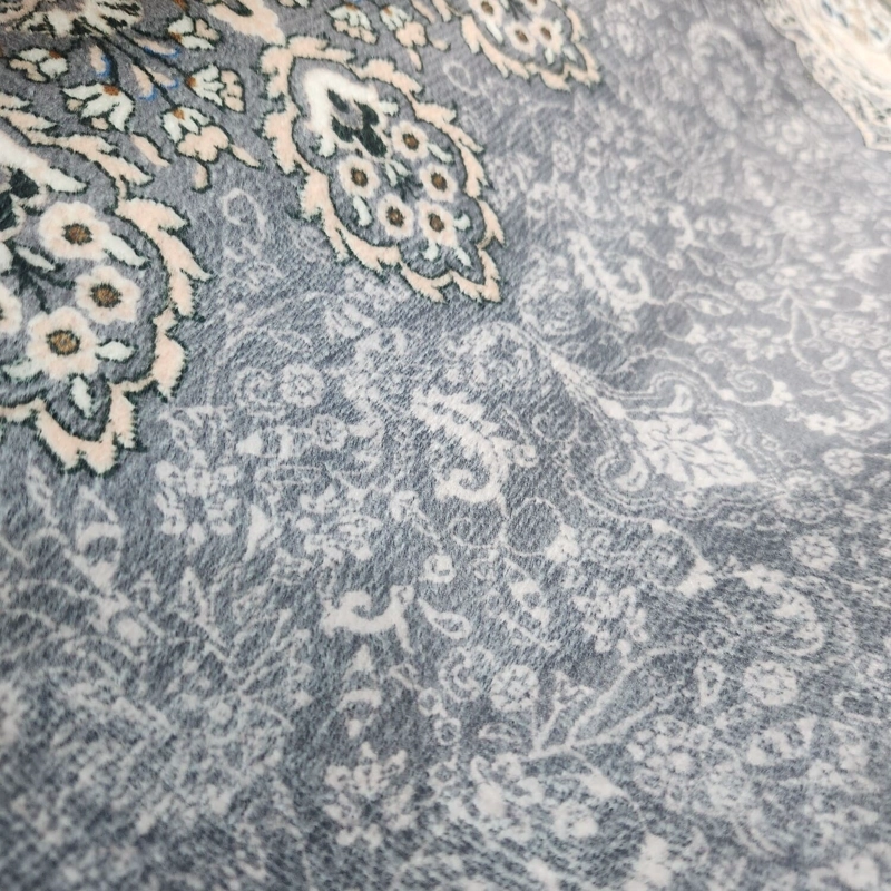 ALFOMBRA PARA LIVING PLUSH TEXTURA SUAVE ESTAMPADA CON FLECOS MEDIDA 120X160CM - 5