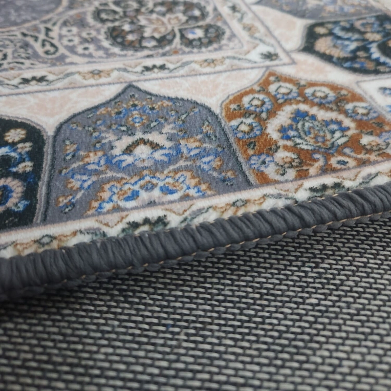 ALFOMBRA PARA LIVING PLUSH TEXTURA SUAVE ESTAMPADA CON FLECOS MEDIDA 120X160CM - 7