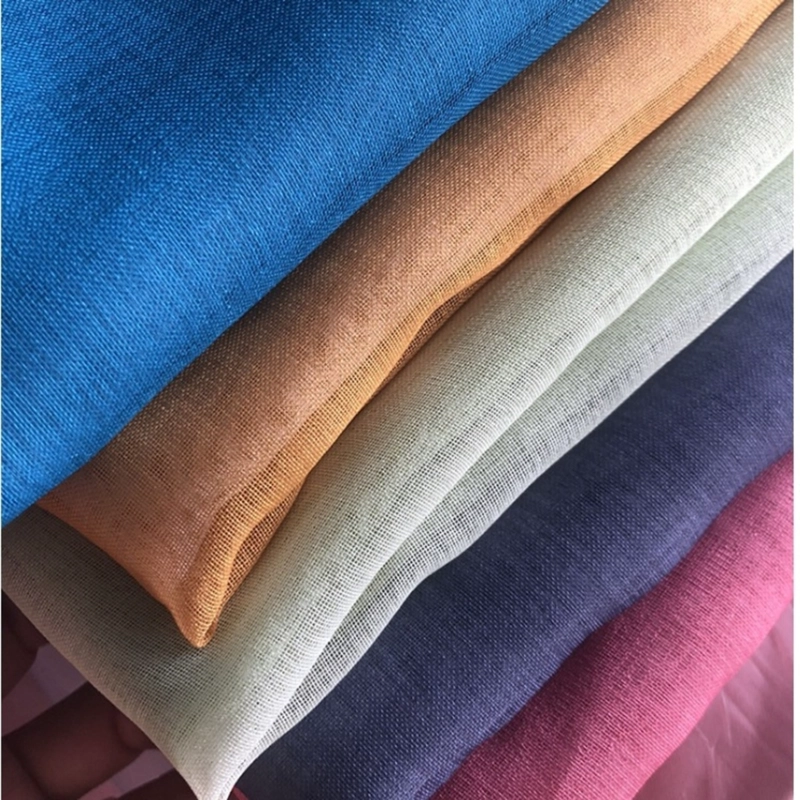 VISILLO EN DEGRADE CON ARGOLLAS 2 CORTINAS TIPO VELO MEDIDA 140X230CM CADA PAÑO COLOR VERDE - 3