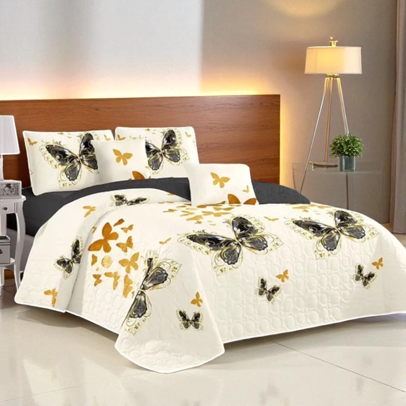 CUBRECAMA QUILT DE VERANO DE 2 PLAZAS MEDIDA 230X250CM DELGADO + 2 FUNDAS DE ALMOHADA CMV2P-GS-42 - 1