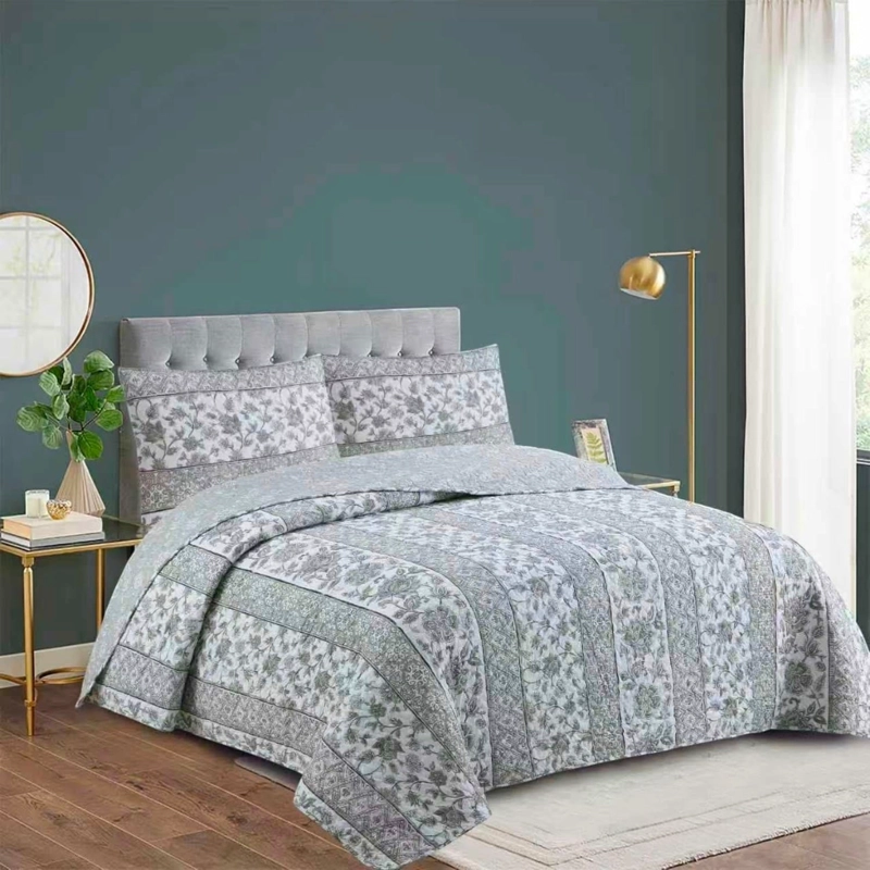 CUBRECAMA QUILT DE VERANO DE 2 PLAZAS MEDIDA 230X250CM DELGADO + 2 FUNDAS DE ALMOHADA CMV2P-GS-12 - 1