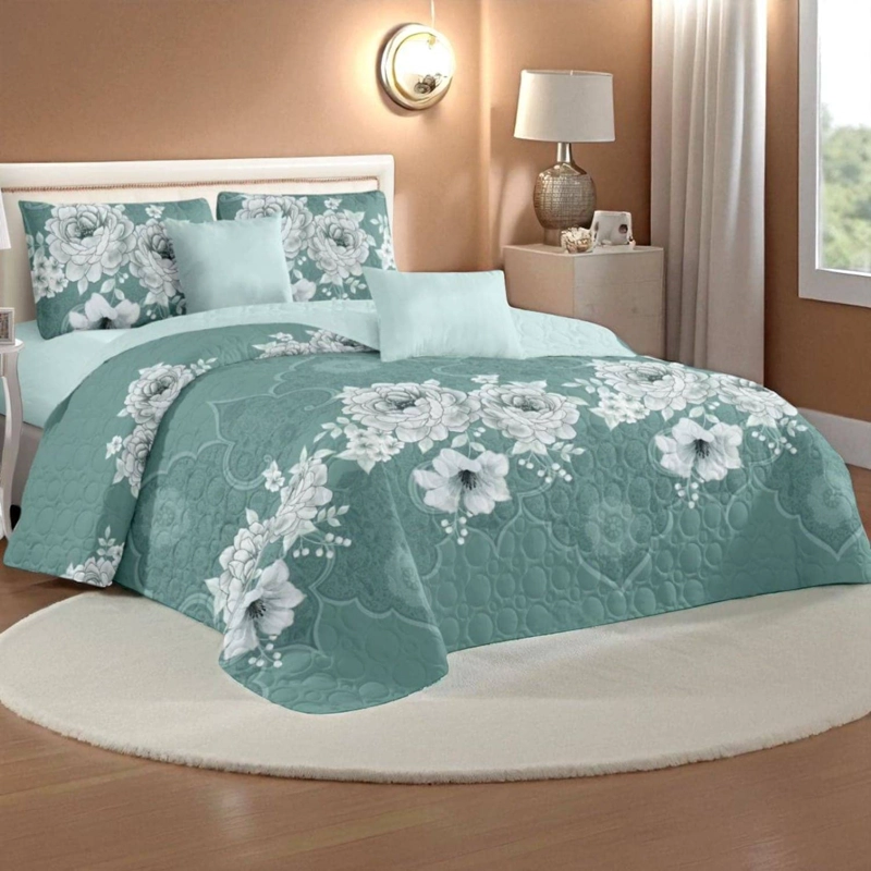 CUBRECAMA QUILT DE VERANO DE 2 PLAZAS MEDIDA 230X250CM DELGADO + 2 FUNDAS DE ALMOHADA CMV2P-GS-36 - 1