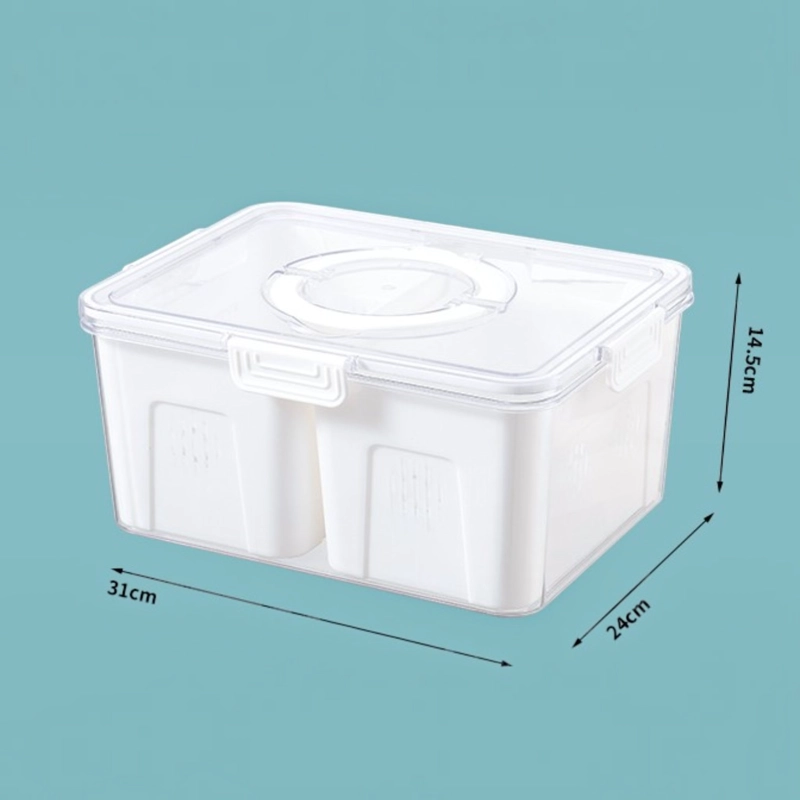TUPPER ORGANIZADOR DE ALIMENTOS TAPER CONTENEDOR ACRILICO - 3