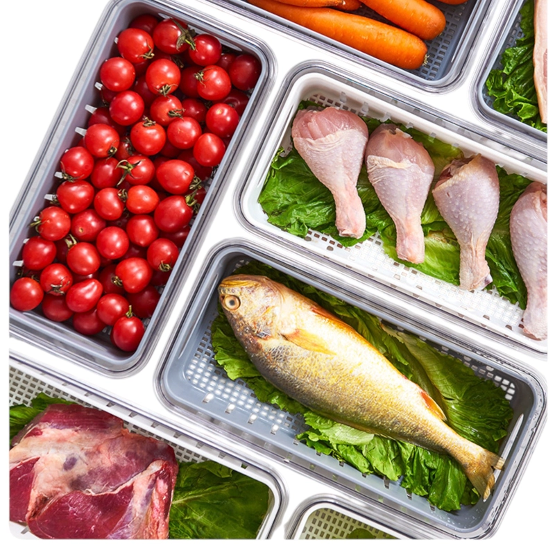 TUPPER ORGANIZADOR DE ALIMENTOS TAPER CONTENEDOR ACRILICO - 4