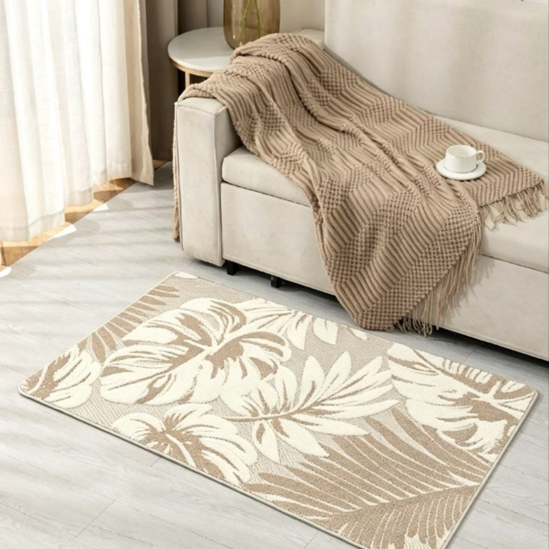 ALFOMBRA PARA LIVING TEXTURIZADA SUAVE ANTIDESLIZANTE MEDIDA 80X120CM - 1