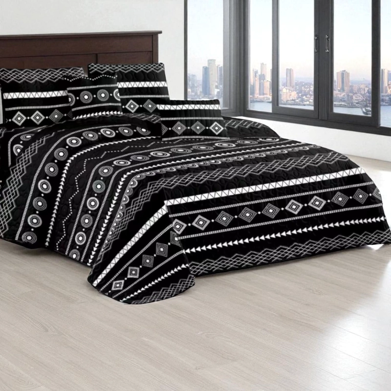 CUBRECAMA QUILT DE VERANO DE 1.5 PLAZAS MEDIDA 180X230CM DELGADO + 1 FUNDA DE ALMOHADA CMV15P-GS-25 - 1