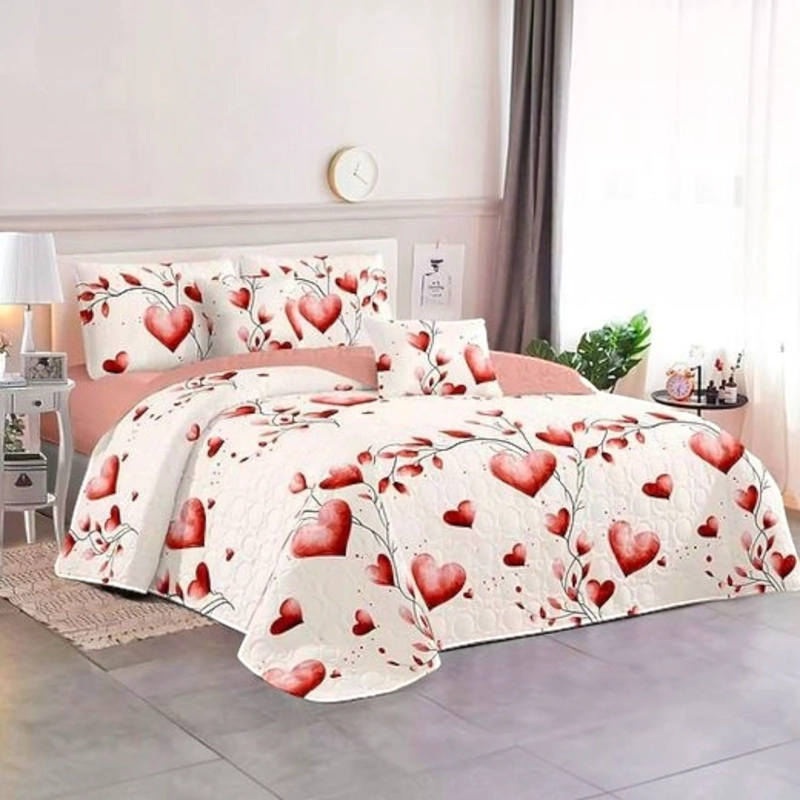 CUBRECAMA QUILT DE VERANO DE 2 PLAZAS MEDIDA 230X250CM DELGADO + 2 FUNDAS DE ALMOHADA CMV2P-GS-57 - 1