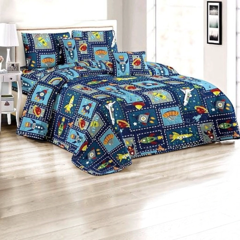 CUBRECAMA QUILT DE VERANO DE 1.5 PLAZAS MEDIDA 180X230CM DELGADO + 1 FUNDA DE ALMOHADA CMV15P-GS-21 - 1