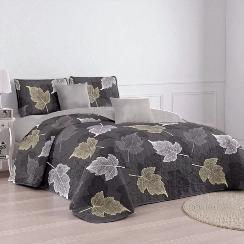 CUBRECAMA QUILT DE VERANO DE 1.5 PLAZAS MEDIDA 180X230CM DELGADO + 1 FUNDA DE ALMOHADA CMV15P-GS-24 - 1