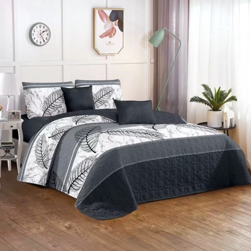 CUBRECAMA QUILT DE VERANO DE 1.5 PLAZAS MEDIDA 180X230CM DELGADO + 1 FUNDA DE ALMOHADA CMV15P-GS-29 - 1