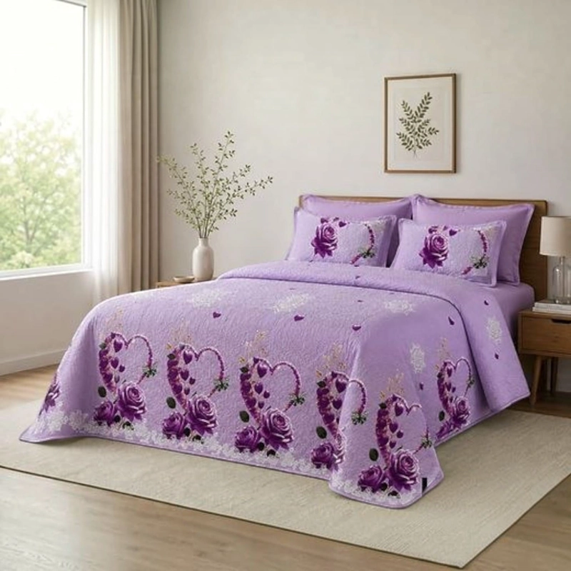 CUBRECAMA QUILT DE VERANO DE 2 PLAZAS MEDIDA 230X250CM DELGADO + 2 FUNDAS DE ALMOHADA CMV2P-GS-55 - 1